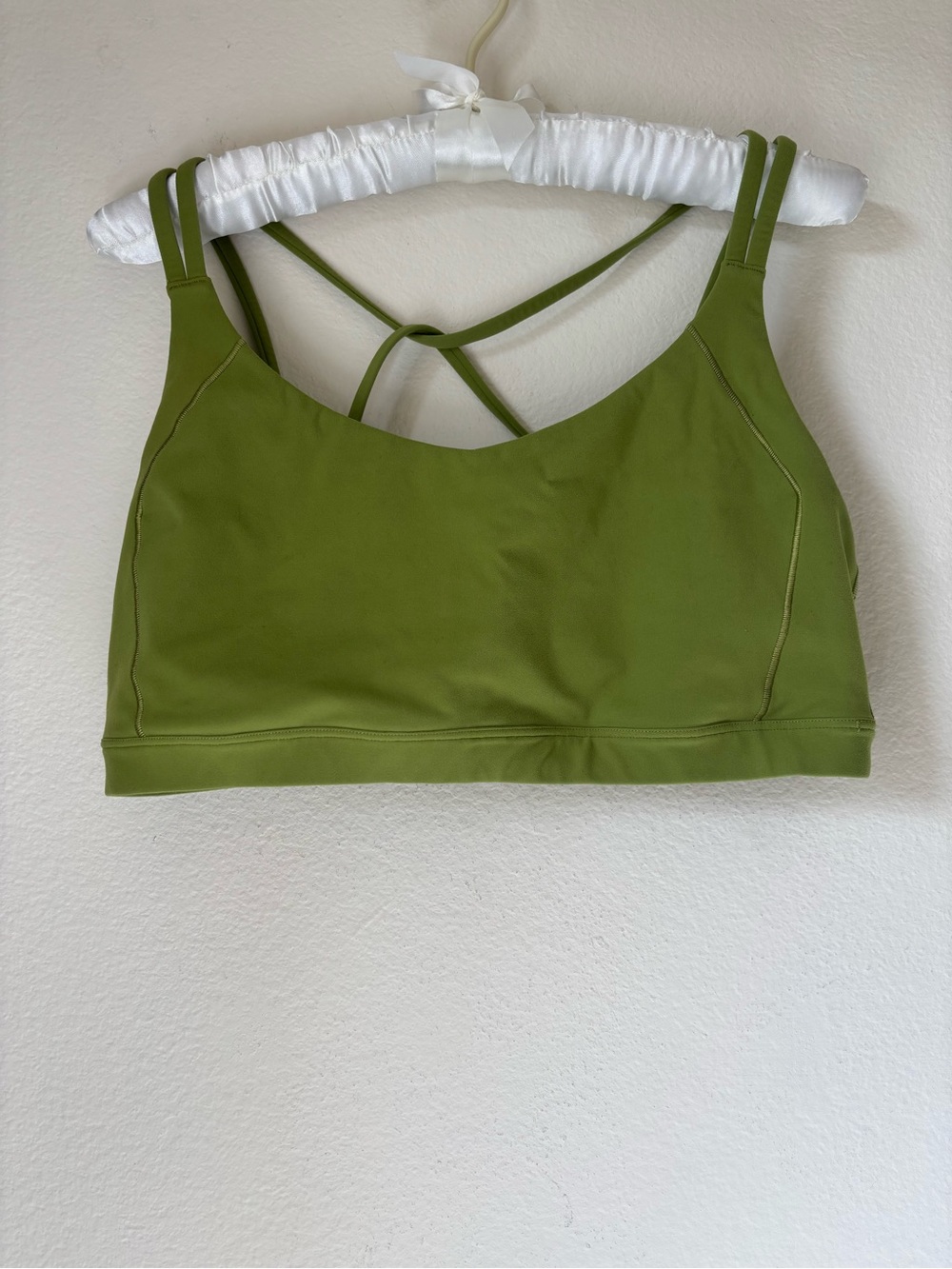 Calia Olive Green Strappy Sports Bra